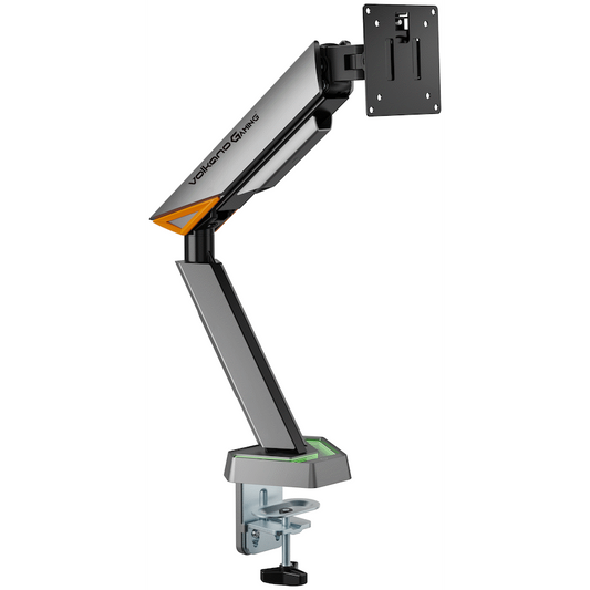 Volkano Gaming Void Series- Single Arm Full Motion Monitor mount - RGB - GR