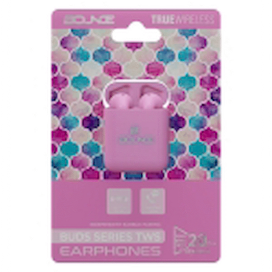 Bounce Buds Series True Wireless Earphones - Geo Pink