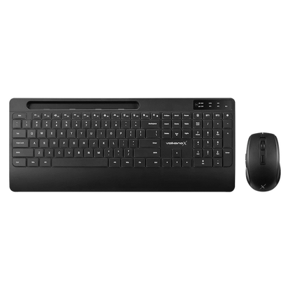 VolkanoX Gem Bluetooth Wireless Keyboard and Mouse - Black