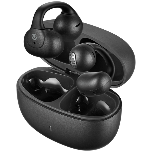 Volkano Blitz Series Clip OWS Earphones with Wireless Charging - Black