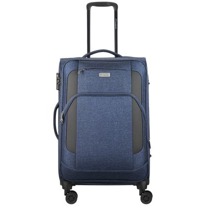 Travelwize Aurora 65cm 4-Wheel Spinner Trolley Case - Navy Melange
