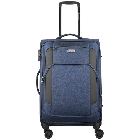 Travelwize Aurora 65cm 4-Wheel Spinner Trolley Case - Navy Melange