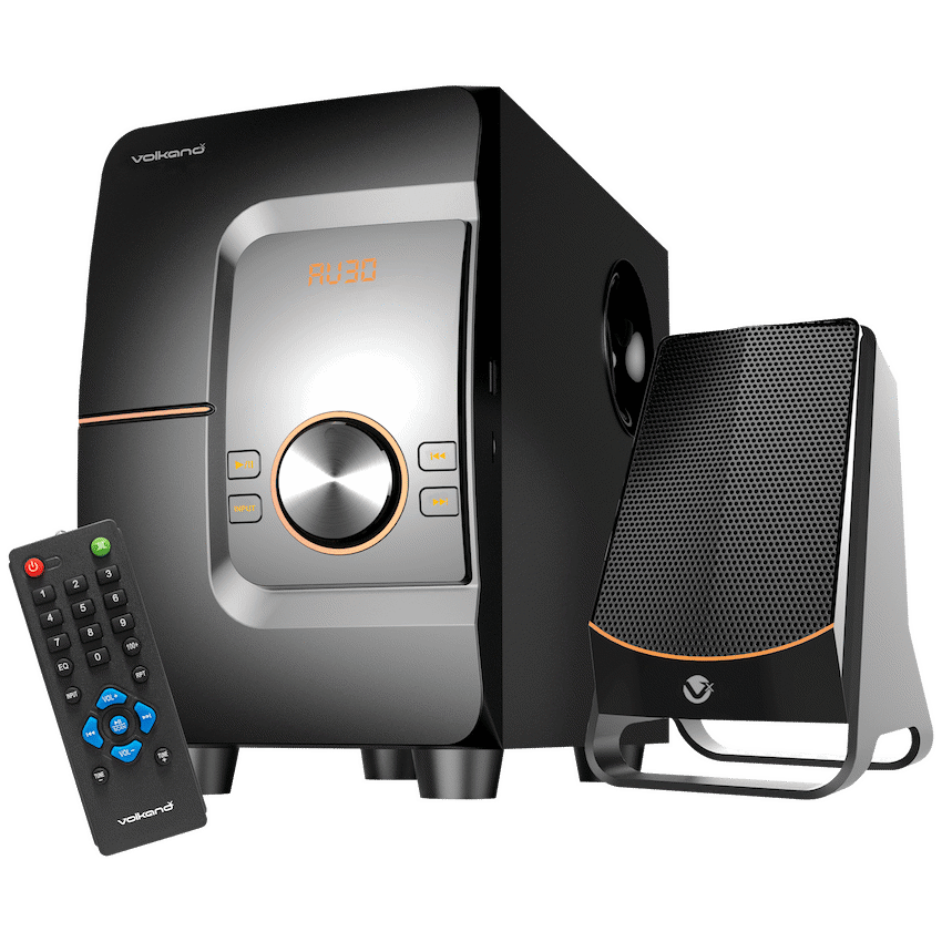 VolkanoX Comet Series 2.1 Speaker - Black with USB/Micro SD and Bluetooth