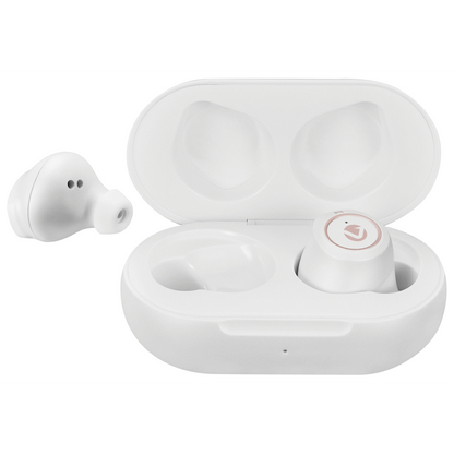 Volkano Taurus Series True Wireless Earphones with Charging Case - White