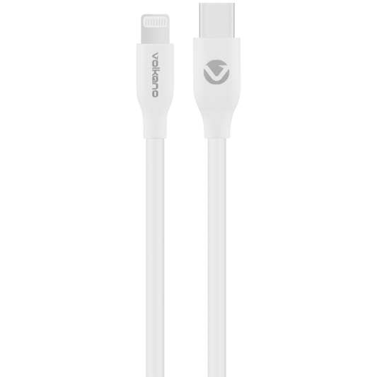Volkano Flexi Series Type-C to MFI Lightning 2.5m 27w - White