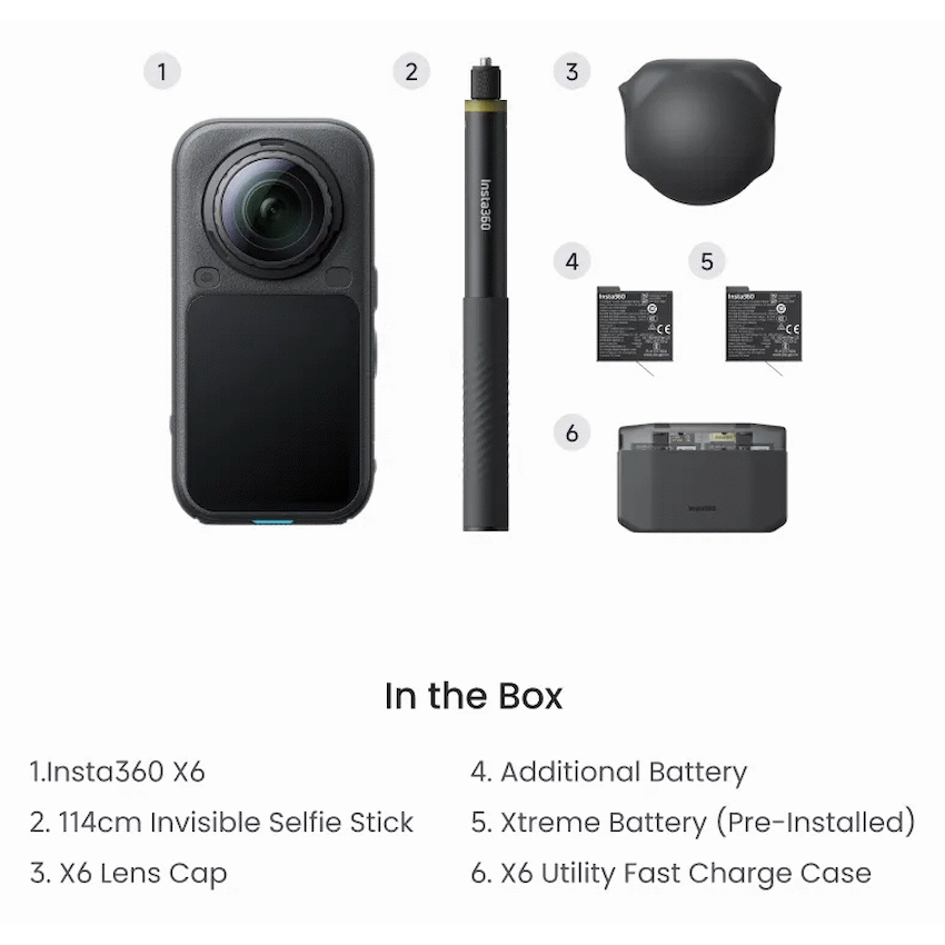 Insta360 X6 Essential Bundle - Black