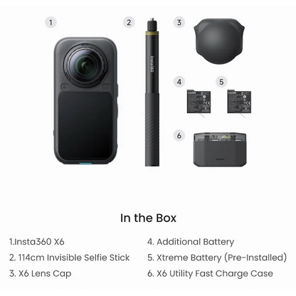 Insta360 X6 Essential Bundle - Black
