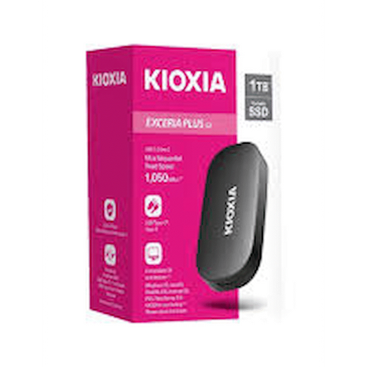 Kioxia Exceria Plus G2 Portable SSD Series, USB 3.2 Gen2 1000gb
