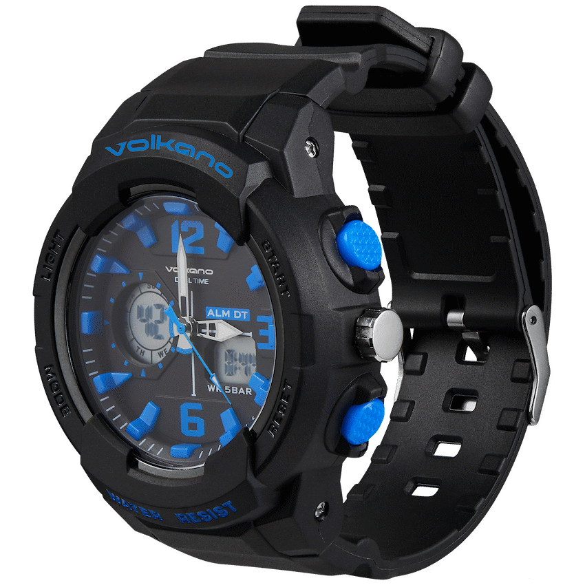 Volkano Session Series Sports Watch - Black with Blue