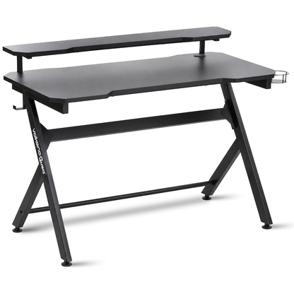 VX Gaming Donahue Gaming Desk - Black with Headphone Hook