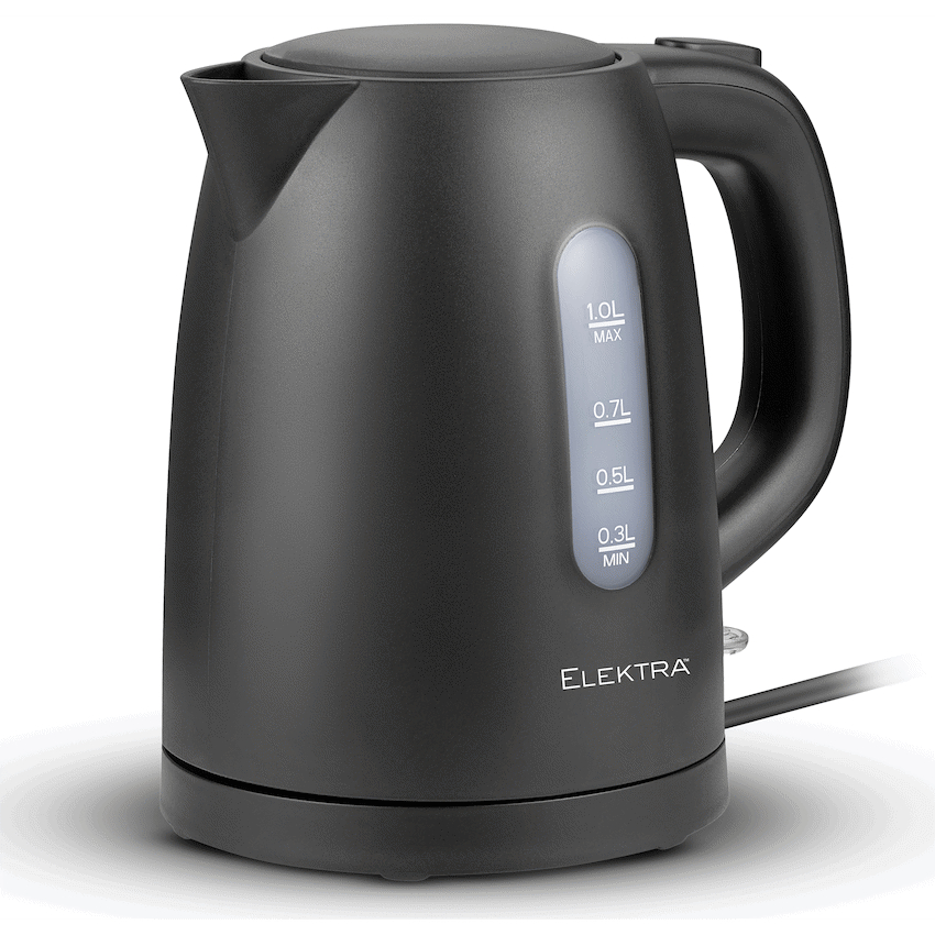 Elektra 1L Plastic Kettle - Black