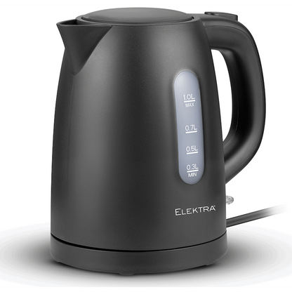 Elektra 1L Plastic Kettle - Black