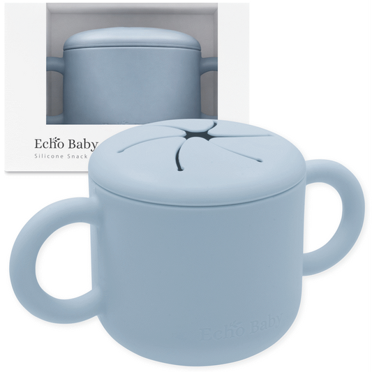 Echo Baby Silicone Snack Cup - Powder Blue
