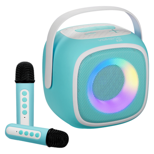 Volkano Kids SingMate Series Bluetooth Speaker with 2 Wireless Microphones - Mint