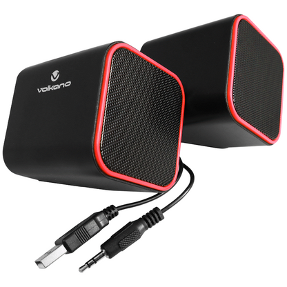 Volkano Diamond Series USB Speaker - Red