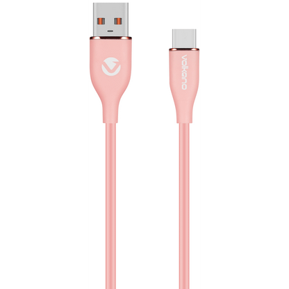 Volkano Flexi Series USB to Type-C 1.5m 30w - Pink