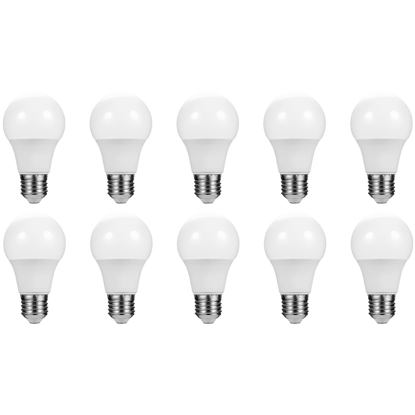 SWITCHED 5W A60 Light Bulb E27- Warm White - 10 Pack
