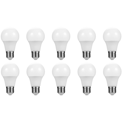 SWITCHED 5W A60 Light Bulb E27- Warm White - 10 Pack
