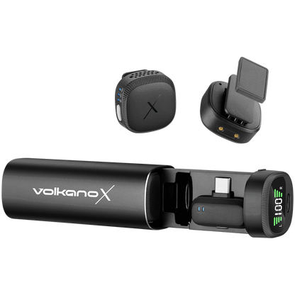VolkanoX Lucid Series Lavalier Microphones with Charging Case