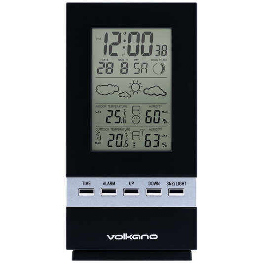 Volkano Dew Series Weather Station - Black