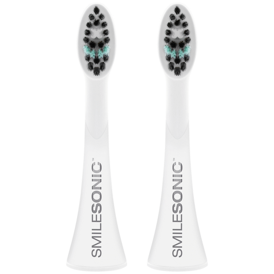 2 Replacement toothbrush heads - White