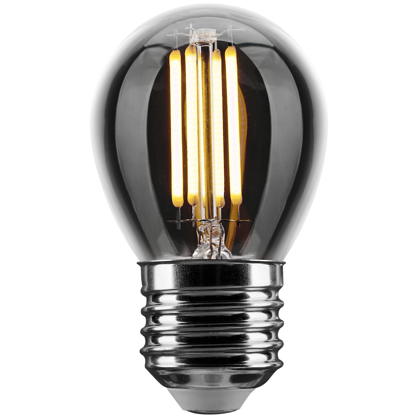 Switched 4W G45 Golfball Clear LED Filament Bulb - E27 - WW