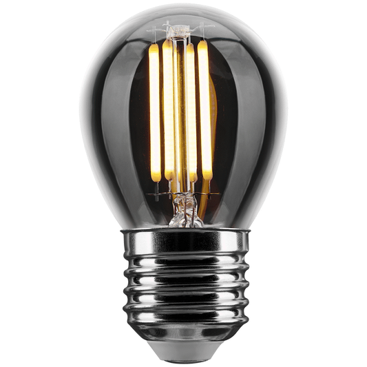 Switched 4W G45 Golfball Clear LED Filament Bulb - E27 - WW
