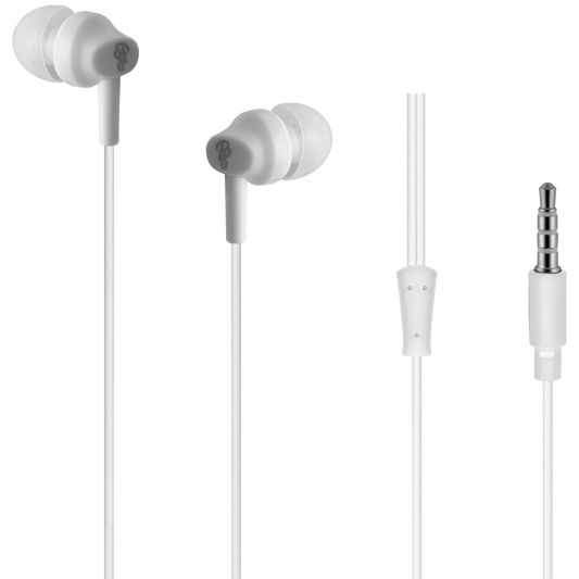 Pro Bass Genesis Series 3.5mm Wired Earphones (No Mic) - White