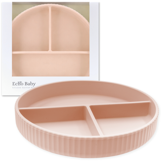 Echo Baby Silicone Suction Plate - Rose