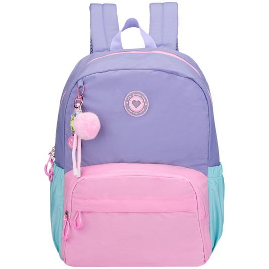 Loop Love Pastel Colour Block Backpack Purple