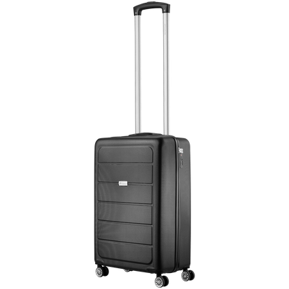 Travelwize Maple ABS 55cm 4-Wheel Spinner Luggage - Black