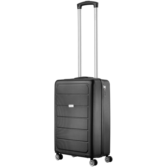 Travelwize Maple ABS 55cm 4-Wheel Spinner Luggage - Black
