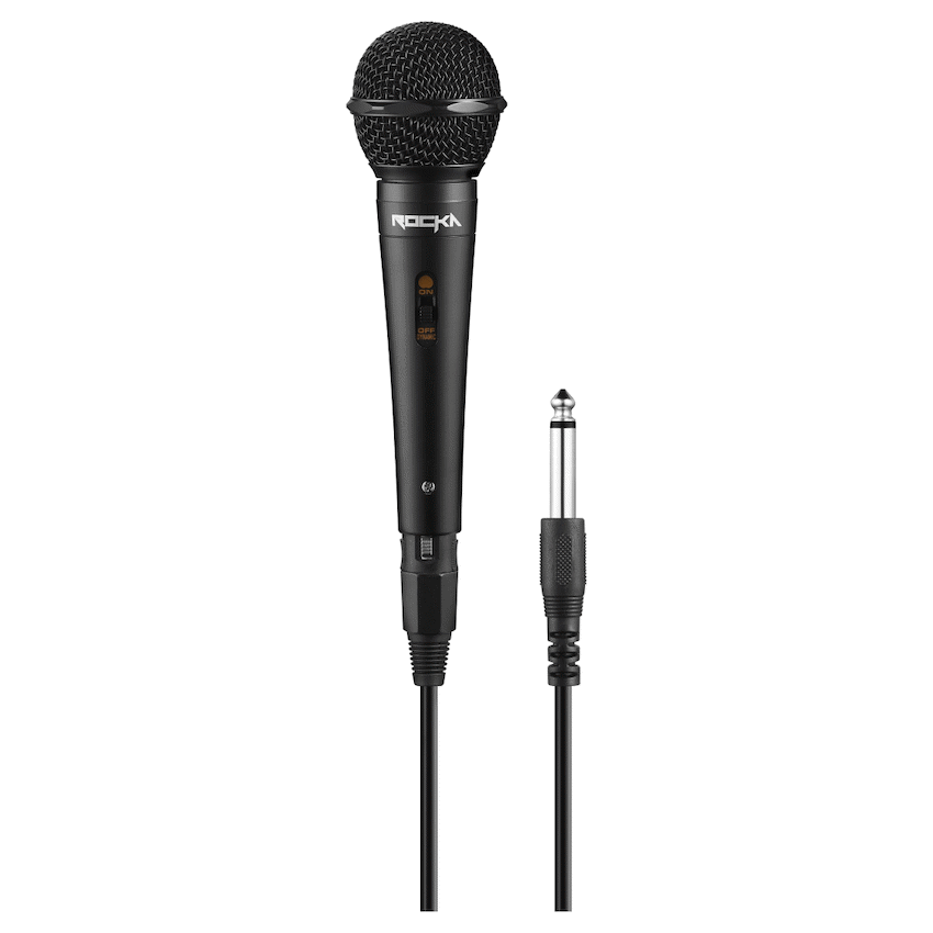 Rocka Master series metal wired dynamic vocal microphone - black