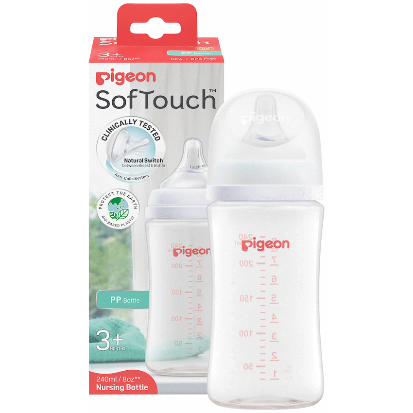 PIGEON SOFTOUCH NURSING BOTTLE PP 240ML