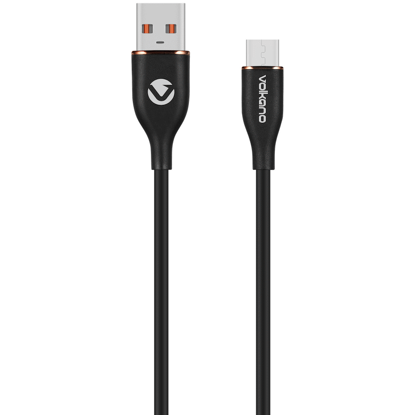 Volkano Flexi Series USB to Micro USB 2.5m 18w - Black