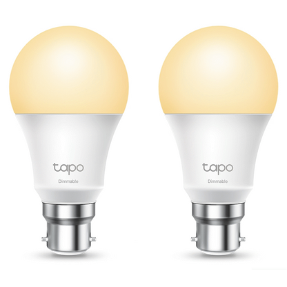 TP-Link Tapo L510B 8.7W Smart Wi-Fi Warm White Light Bulb, Dimmable, A60, B15
