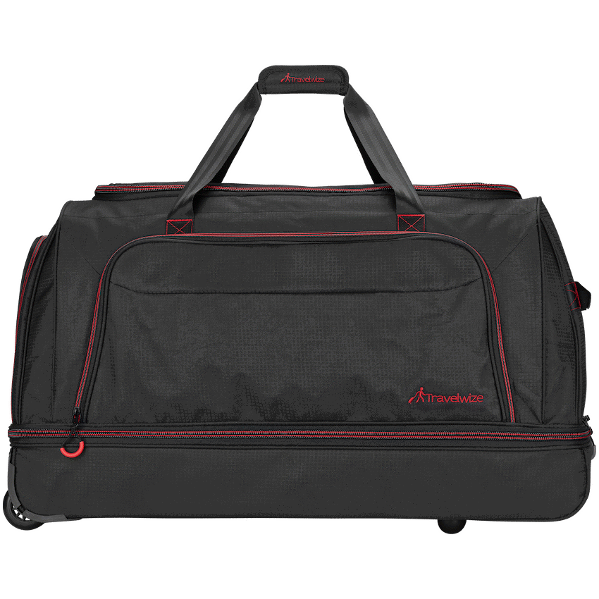Travelwize Asteroid Trolley Duffle - Black/Red
