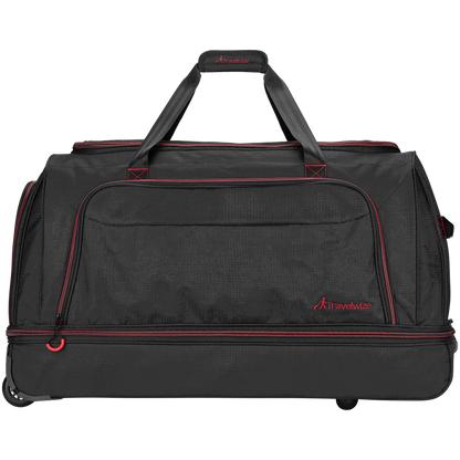 Travelwize Asteroid Trolley Duffle - Black/Red
