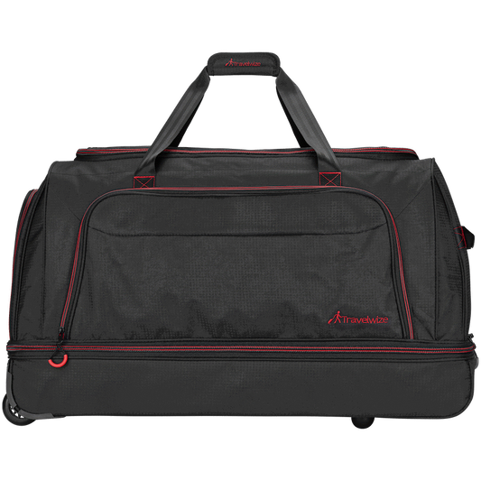 Travelwize Asteroid Trolley Duffle - Black/Red