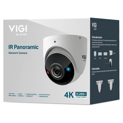 InSight S485PI-VIGI 8MP IR Panoramic Turret Network Camera