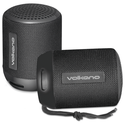 Volkano Gemini Series Pair of True Wireless Bluetooth Speakers - Black