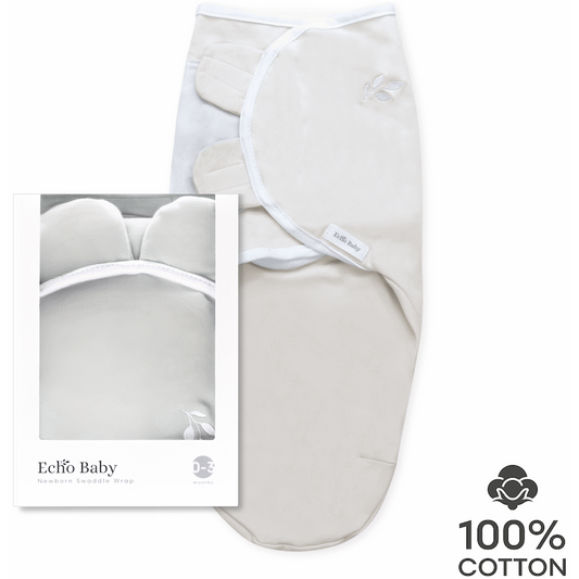 Echo Baby Newborn Swaddle Wrap - Stone