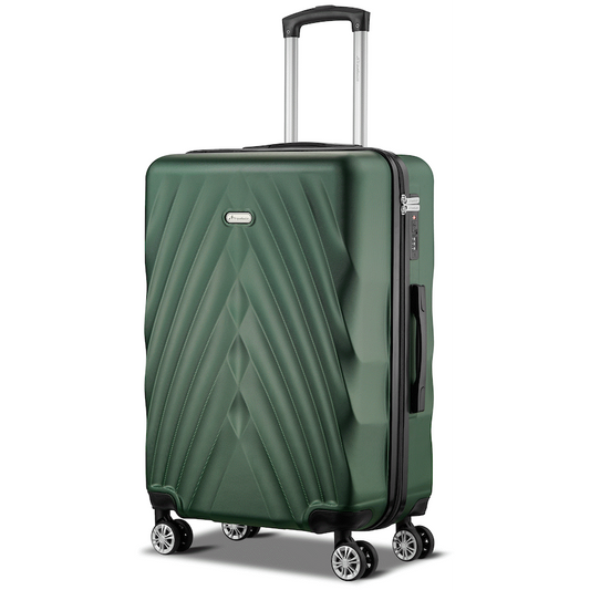 Travelwize Terra ABS 77cm 4-Wheel Spinner Luggage - Bottle