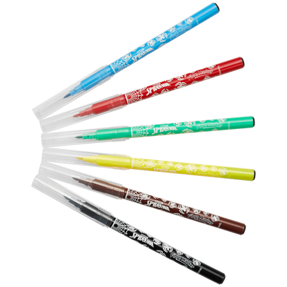 Spiderman 6 Fibre Markers Multi