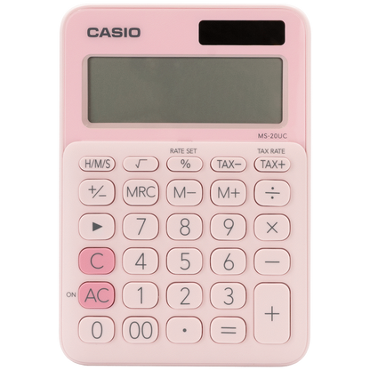 Casio MS-20UC - Desktop Calculator - 12-Digit - Pink