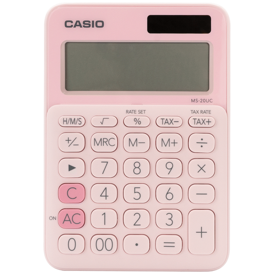 Casio MS-20UC - Desktop Calculator - 12-Digit - Pink