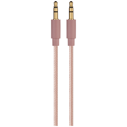 Premio Braided AUX Cable 2m - Rose Gold