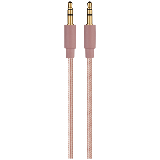 Premio Braided AUX Cable 2m - Rose Gold