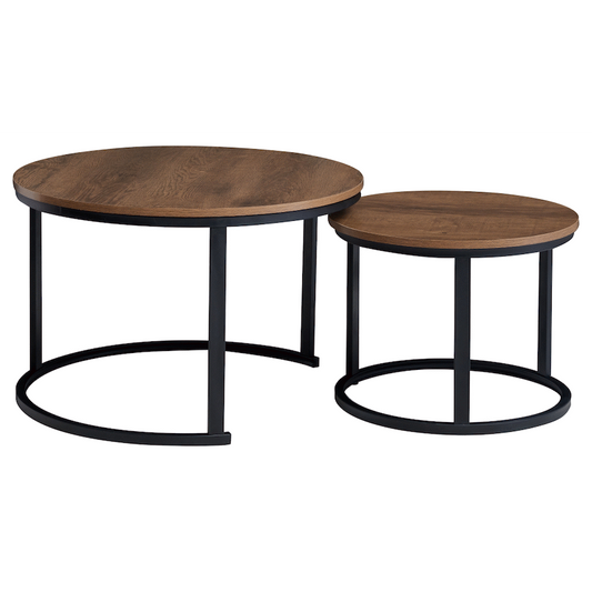 Everfurn Nile Nesting Coffee Table - Mahogany - 2-Piece