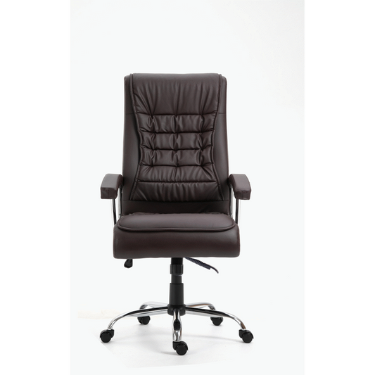 Everfurn Louis High Back Office Chair - Coffee